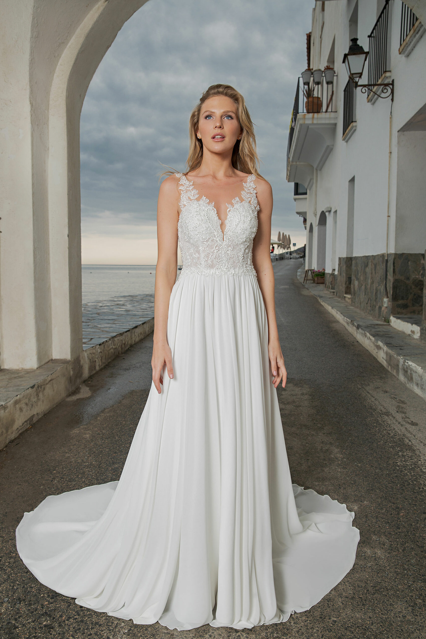 Amera Vera Kollektion 2020 Ivory Brautkleid Alinde B2007 2 Hochzeitskleid